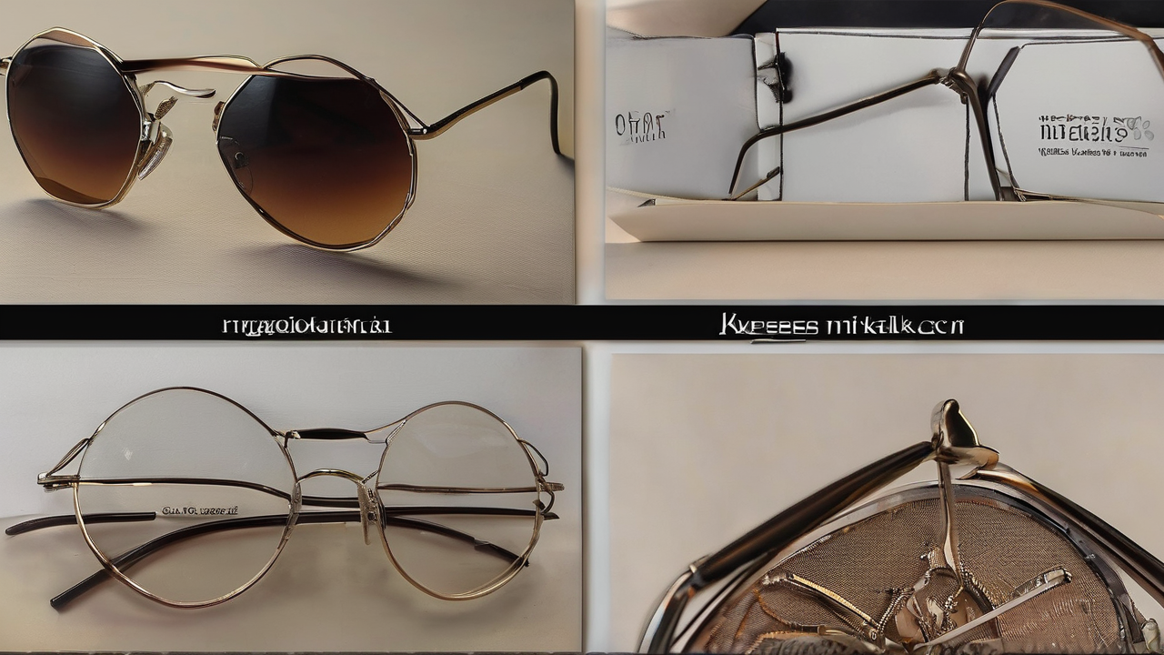 Nowoczesne okulary korekcyjne w metalowych oprawkach z ciekawym detalem na zausznikach